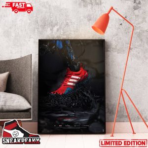 Adidas Launching Symbiote Play Station Spider-Man 2 Sneaker Poster Canvas