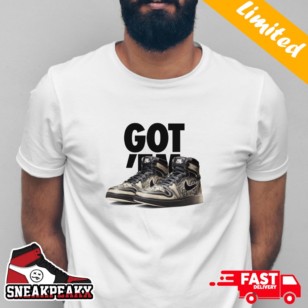 Air Jordan 1 Zoom CMFT 2 Dia De Muertos Got 'Em Sneaker T-Shirt