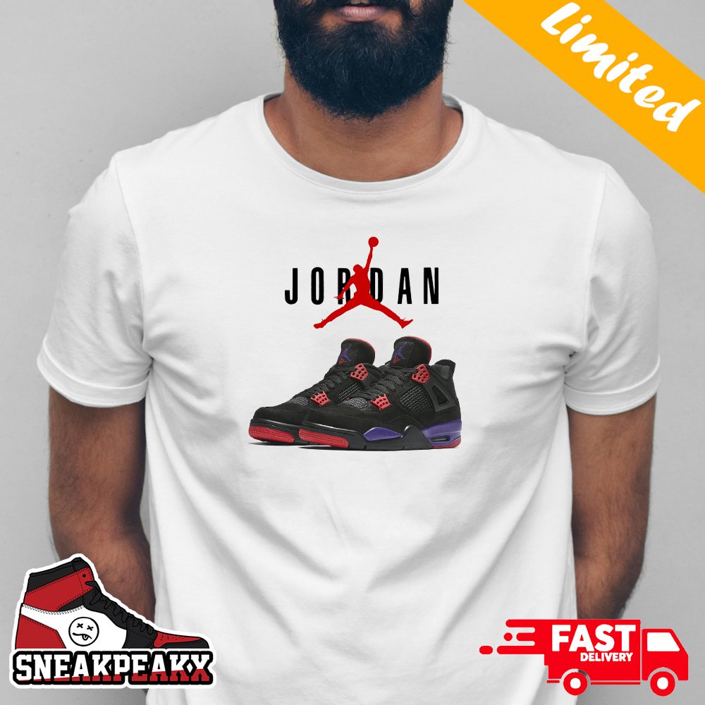 Air Jordan 4 Retro NRG Raptors Sneaker T-Shirt