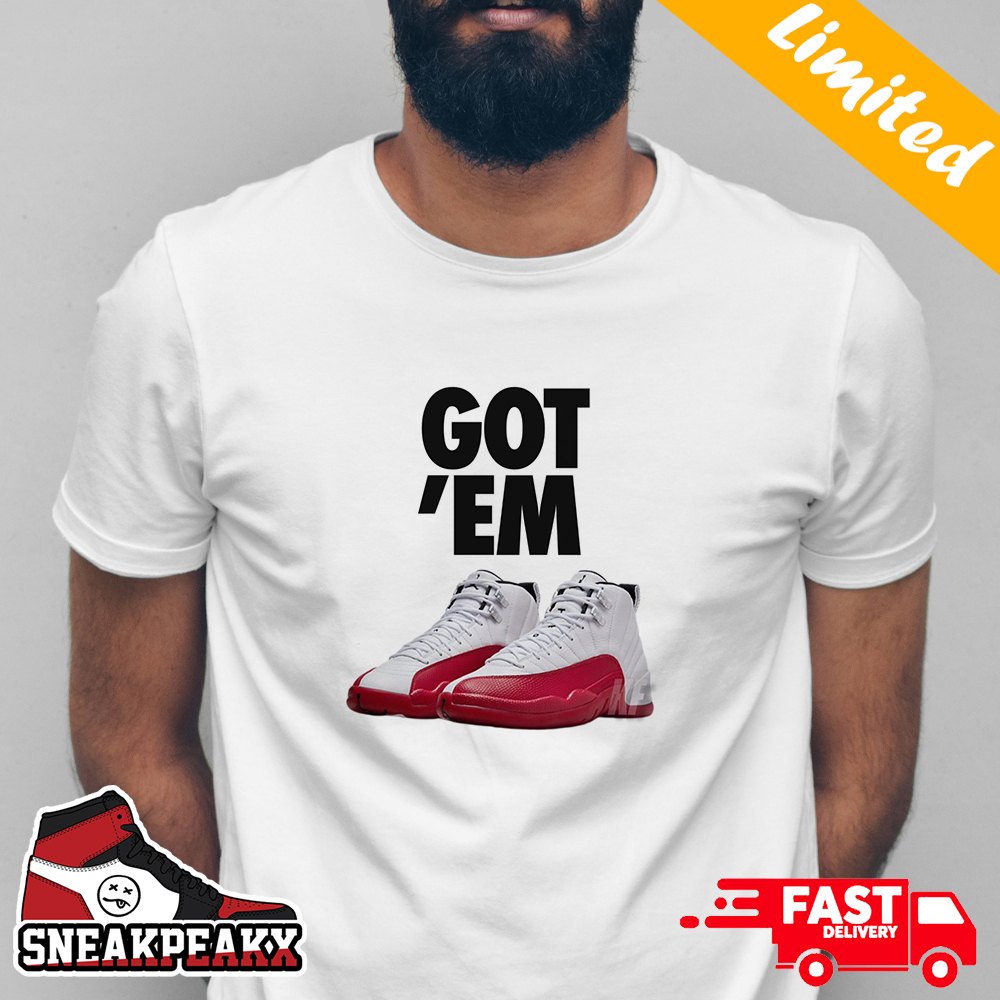 Got 'Em Air Jordan 12 Retro Cherry 2023 Sneaker T-Shirt