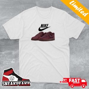Nike Air Force 1 ’07 LX Wine Color Custom Sneaker Unisex T-shirt