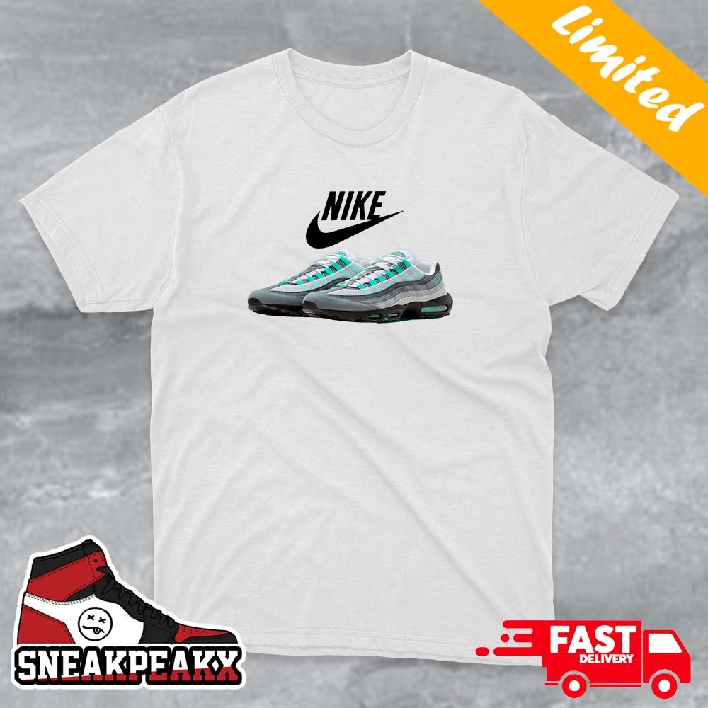Nike Air Max 95 Hyper Turquoise Custom Sneaker Unisex T-shirt