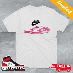 Nike Dunk Low Pink Flash Custom Sneaker Unisex T-shirt