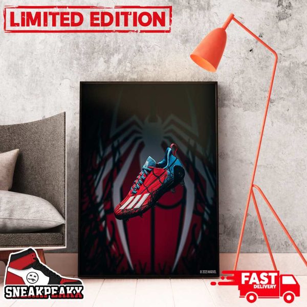 Spider-Man 2 x Adidas Collection Releases October 20th Sneaker Home Decor Poster Canvas