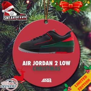 Air Jordan 2 Low Christmas 2023 Sneaker Tree Decorations Ornament