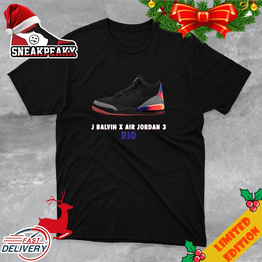 J Balvin x Air Jordan 3 Rio Sneaker T-Shirt
