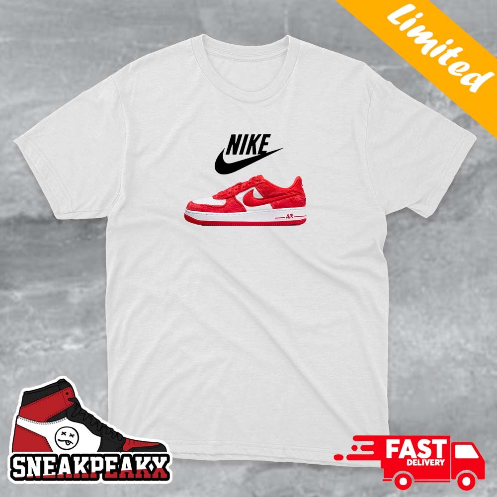 Nike Air Force 1 Low Valentine's Day Release In 2024 Custom Sneaker Unisex T-shirt