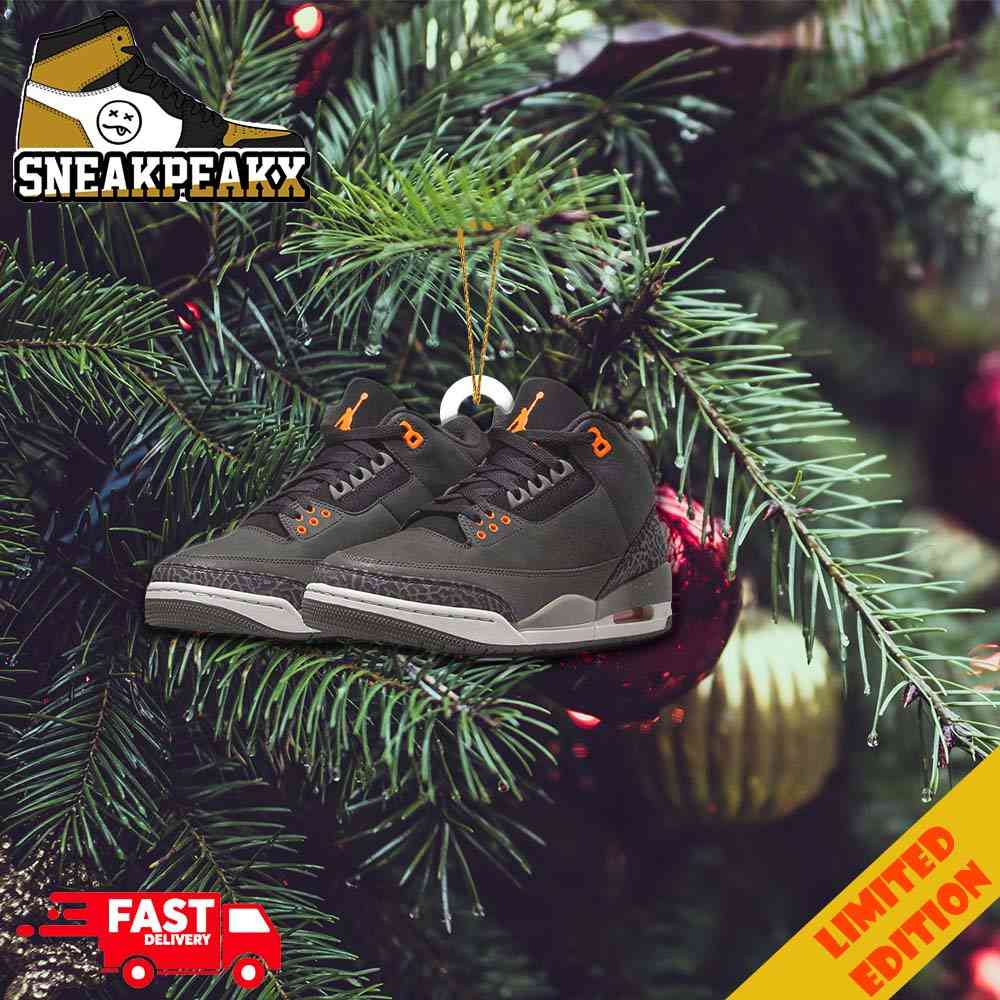 Nike Air Jordan 3 Fear For Sneaker Lover Christmas Ornaments 2023