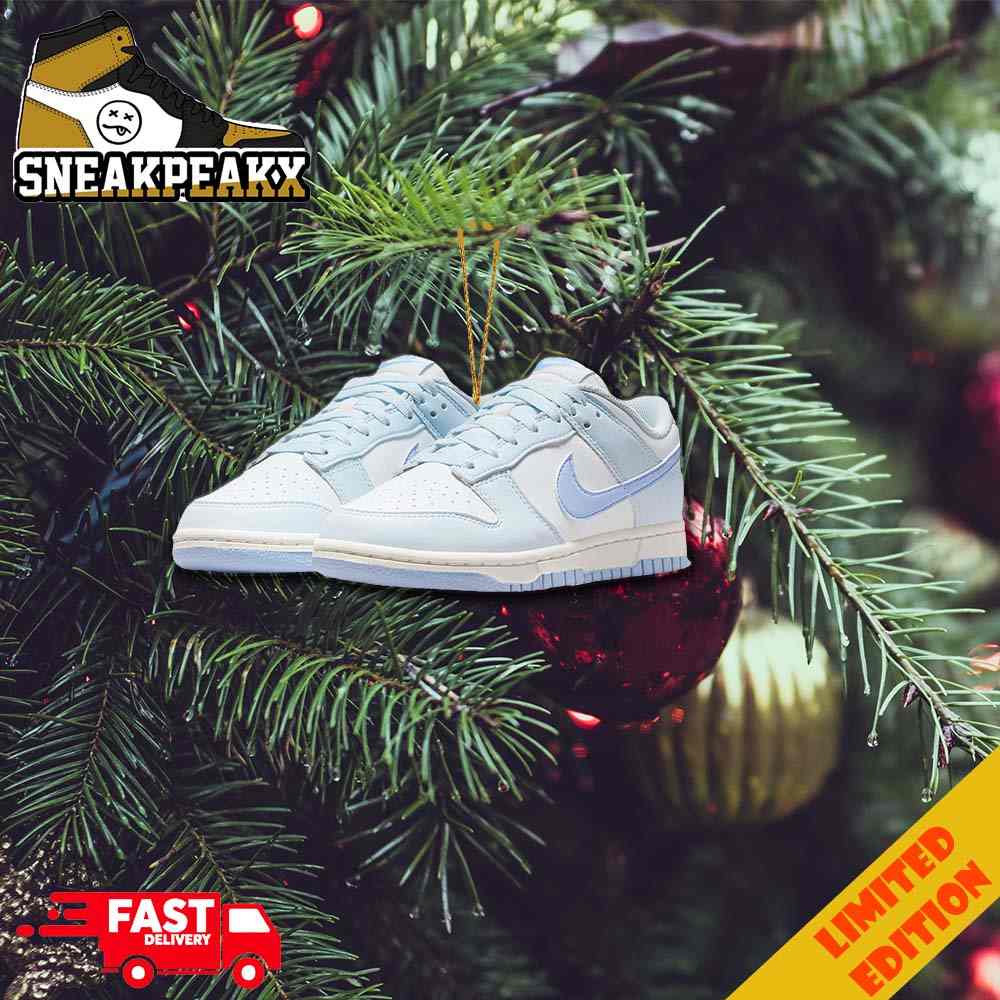 Nike Dunk Low Blue Tint Custom Sneaker Christmas Ornaments 2023
