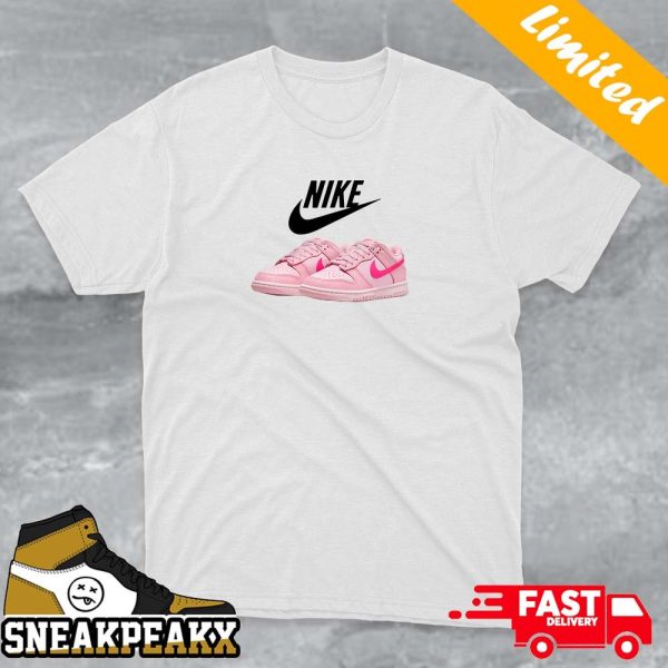 Nike Dunk Low Triple Pink Custom Sneaker Unisex T-shirt