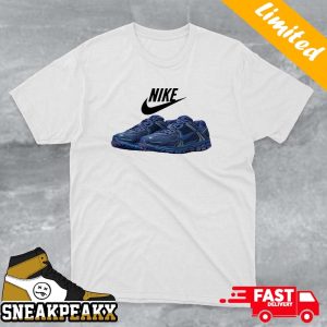 Nike Zoom Vomero 5 Triple Navy Custom Sneaker Unisex T-shirt