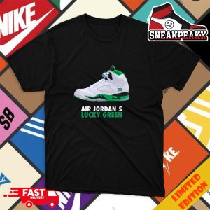 Air Jordan 5 Lucky Green Sneaker T-Shirt
