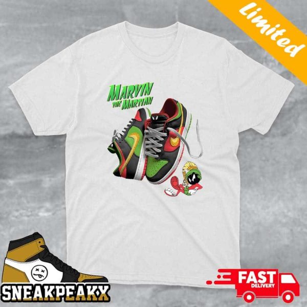 Looney Tunes x Nike Dunk Low Marvin the Martian Sneaker T-shirt