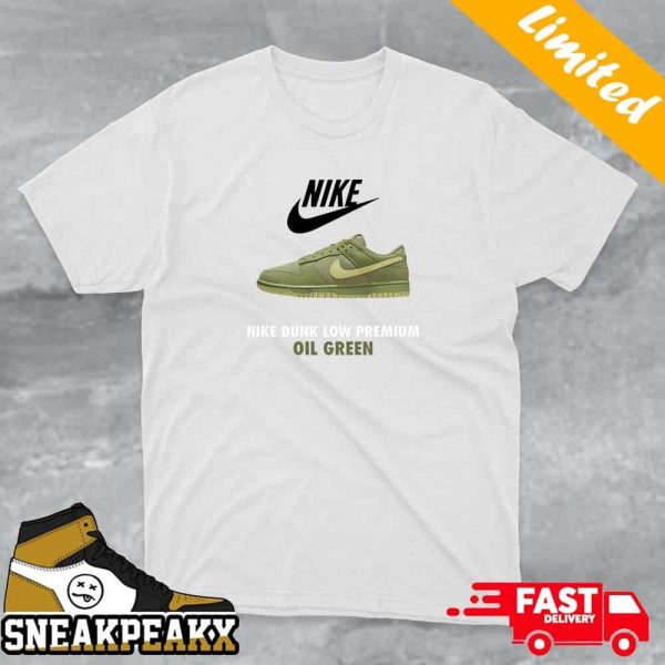 Nike Dunk Low Premium Oil Green Sneaker T-shirt