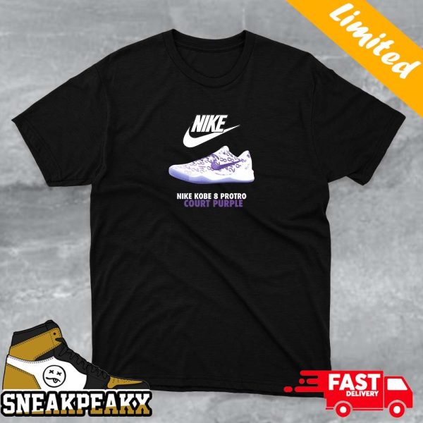 Nike Kobe 8 Protro Court Purple Unique Sneaker T-shirt