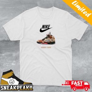 Supreme x Nike Air Jordan 5 Desert Camo Sneaker T-shirt