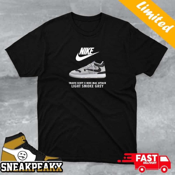 Travis Scott x Nike Mac Attack Light Smoke Grey Sneaker T-shirt