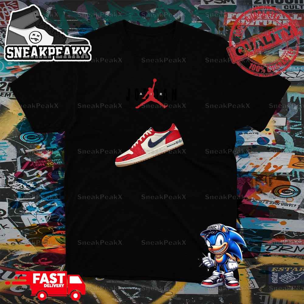 Air Jordan 1 Low OG Howard University Releasing Holiday 2024 Sneaker T-Shirt