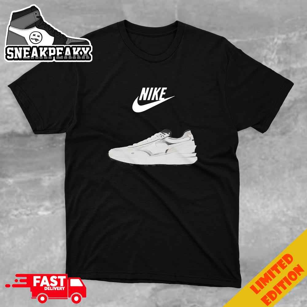 White Black-White Nike Waffle One Sneakers T-Shirt