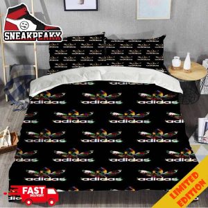 Adidas Logo Pattern Basic Bedding Set Duvet Cover Home Decor With Pillow Cases