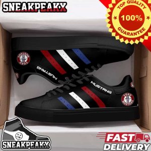 Ford Mustang Stan Smith Blue White Red Line Sneaker Shoes For Adidas Lovers